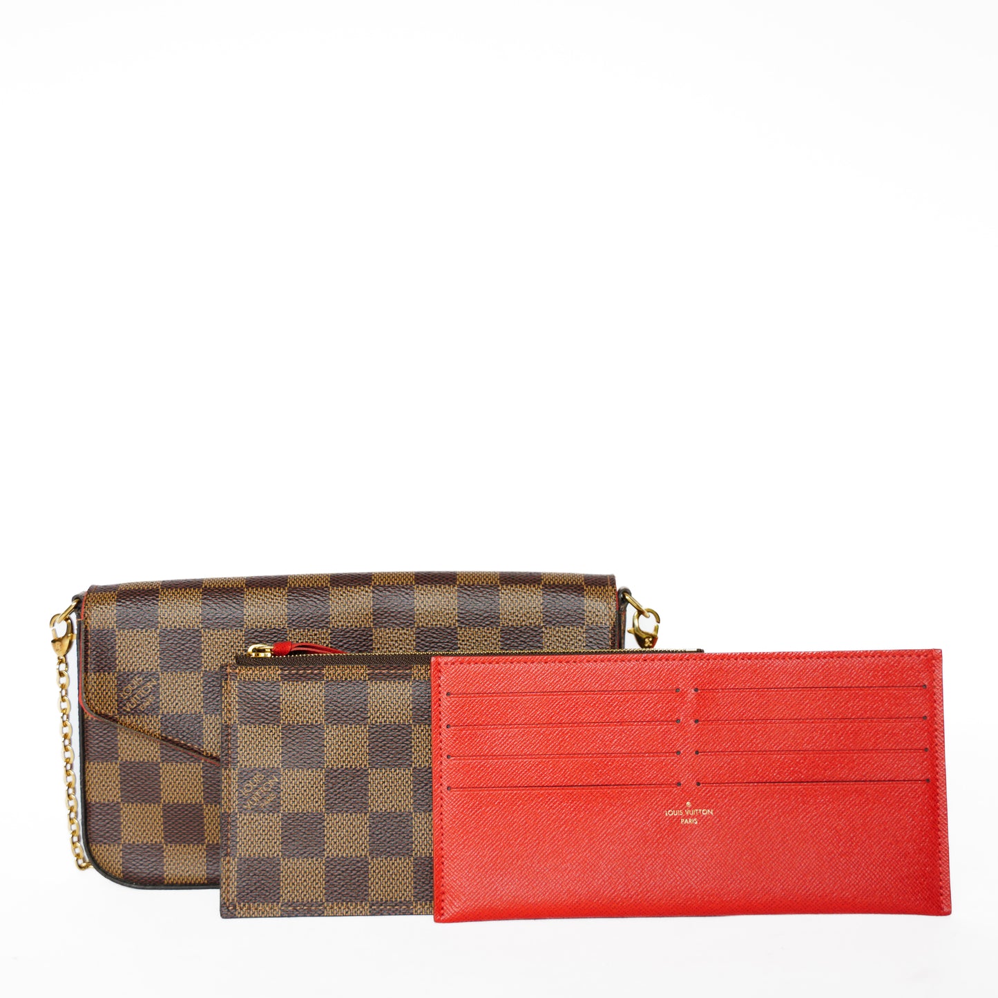 Louis Vuitton Felicie Pochette in Damier Ebene 201125B71