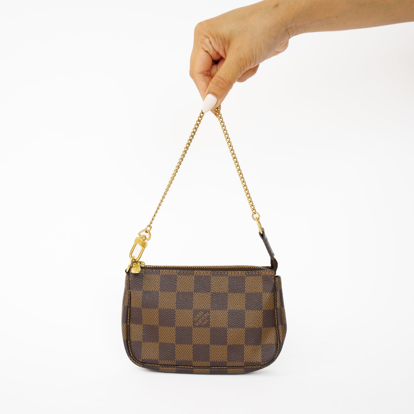 Louis Vuitton Mini Pochette Accesoires in Damier Ebene 210526A02