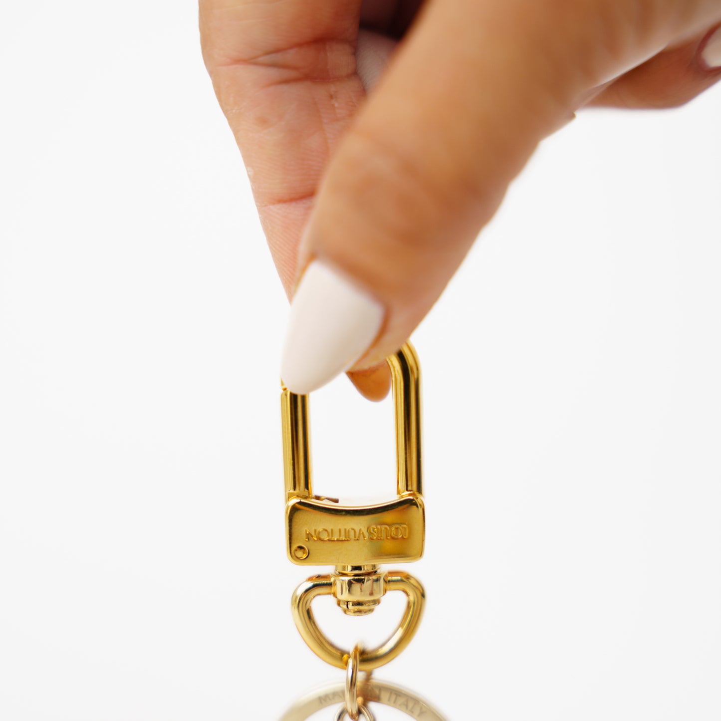 Louis Vuitton LV Initial Bag Charm Black and Gold 210526G07