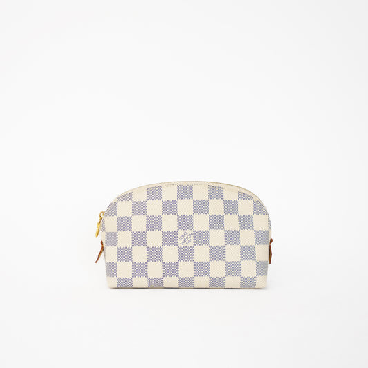 Louis Vuitton Cosmetic Pouch PM in Damier Azure 210526G08