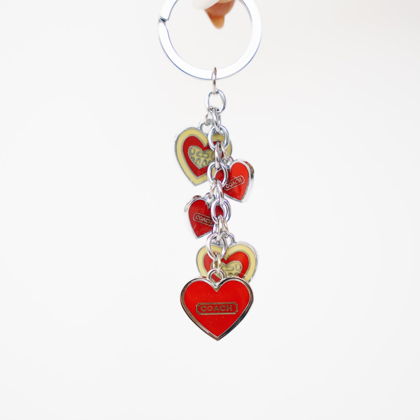 Coach Red Heart Bag Charm 210526G12
