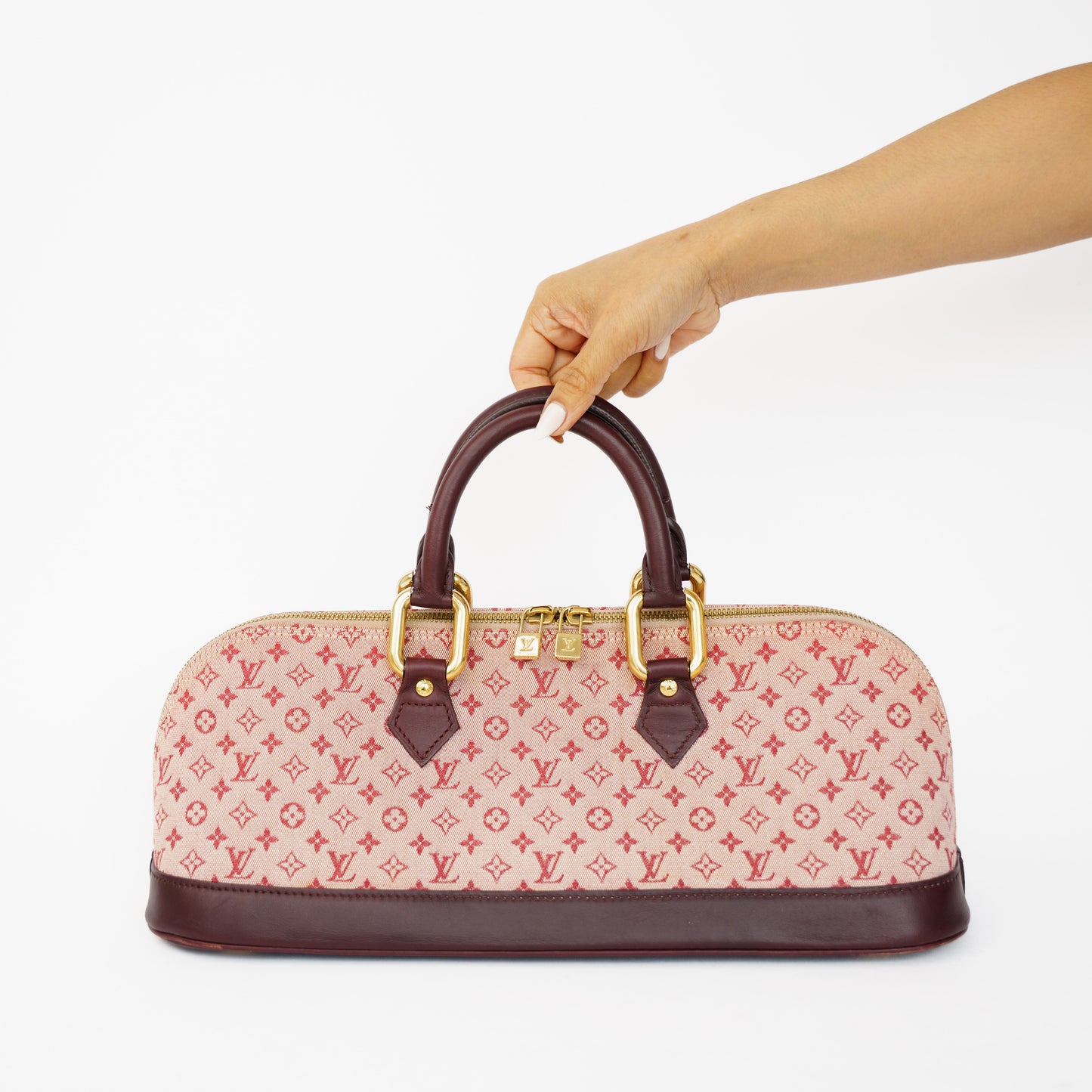 Louis Vuitton Alma Horizontal Mini Lin Burgundy 210526G14