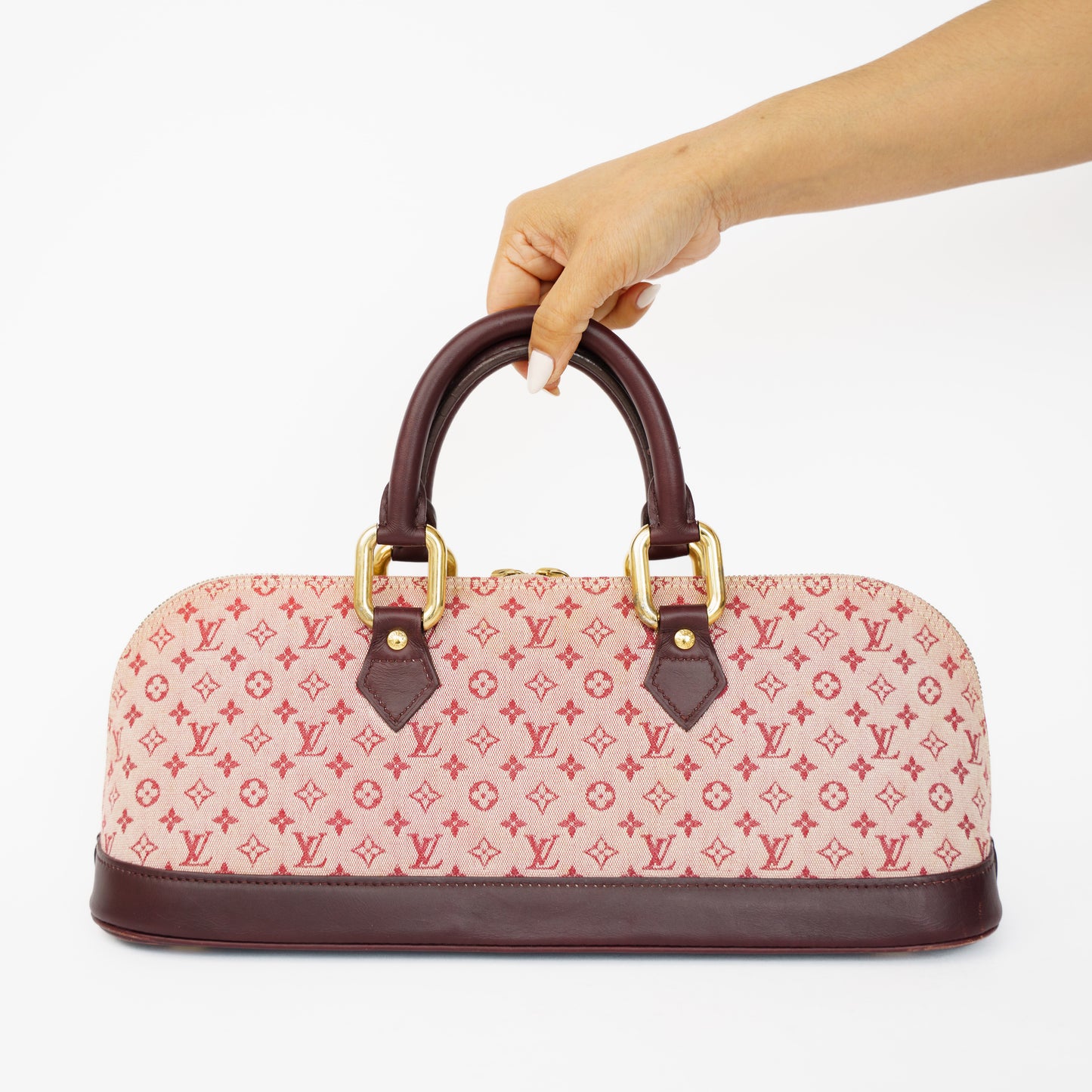Louis Vuitton Alma Horizontal Mini Lin Burgundy 210526G14