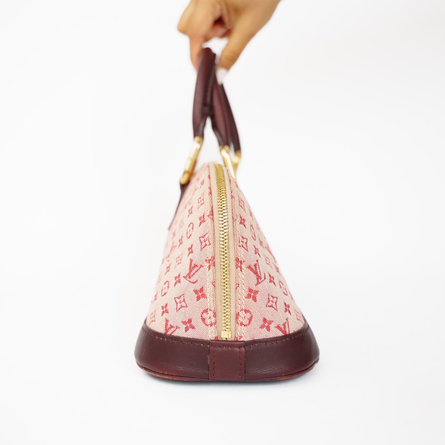 Louis Vuitton Alma Horizontal Mini Lin Burgundy 210526G14