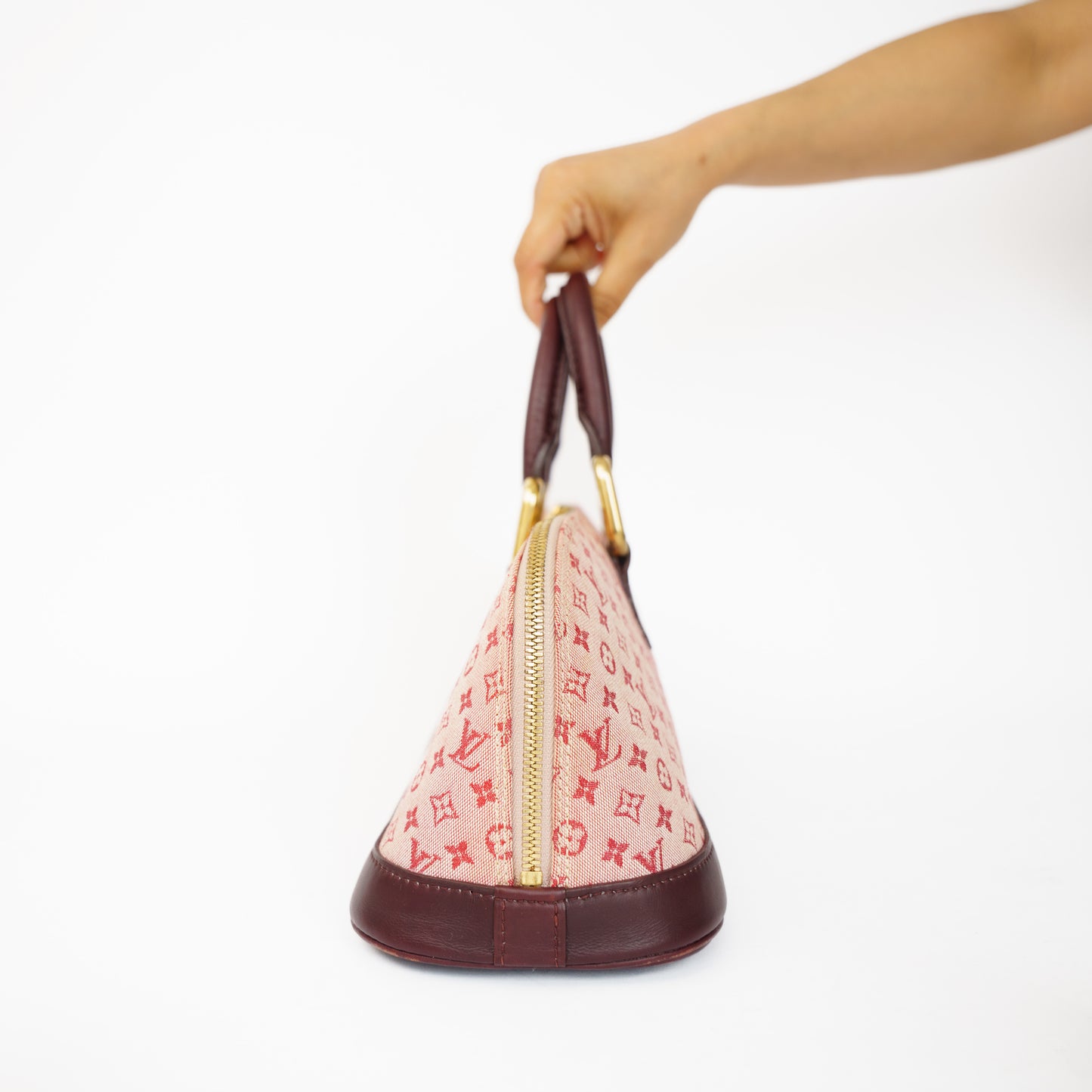 Louis Vuitton Alma Horizontal Mini Lin Burgundy 210526G14