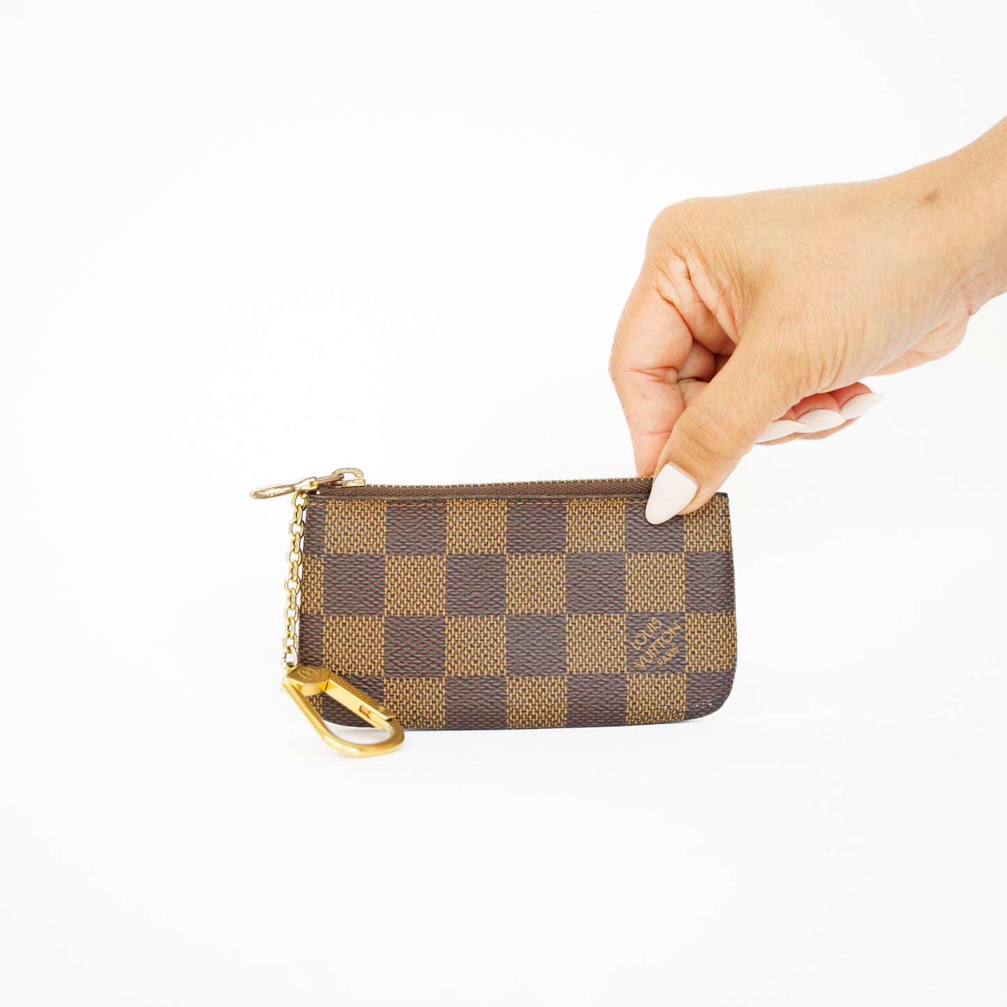 Louis Vuitton Key Cles Pouch in Damier Ebene 210525G10
