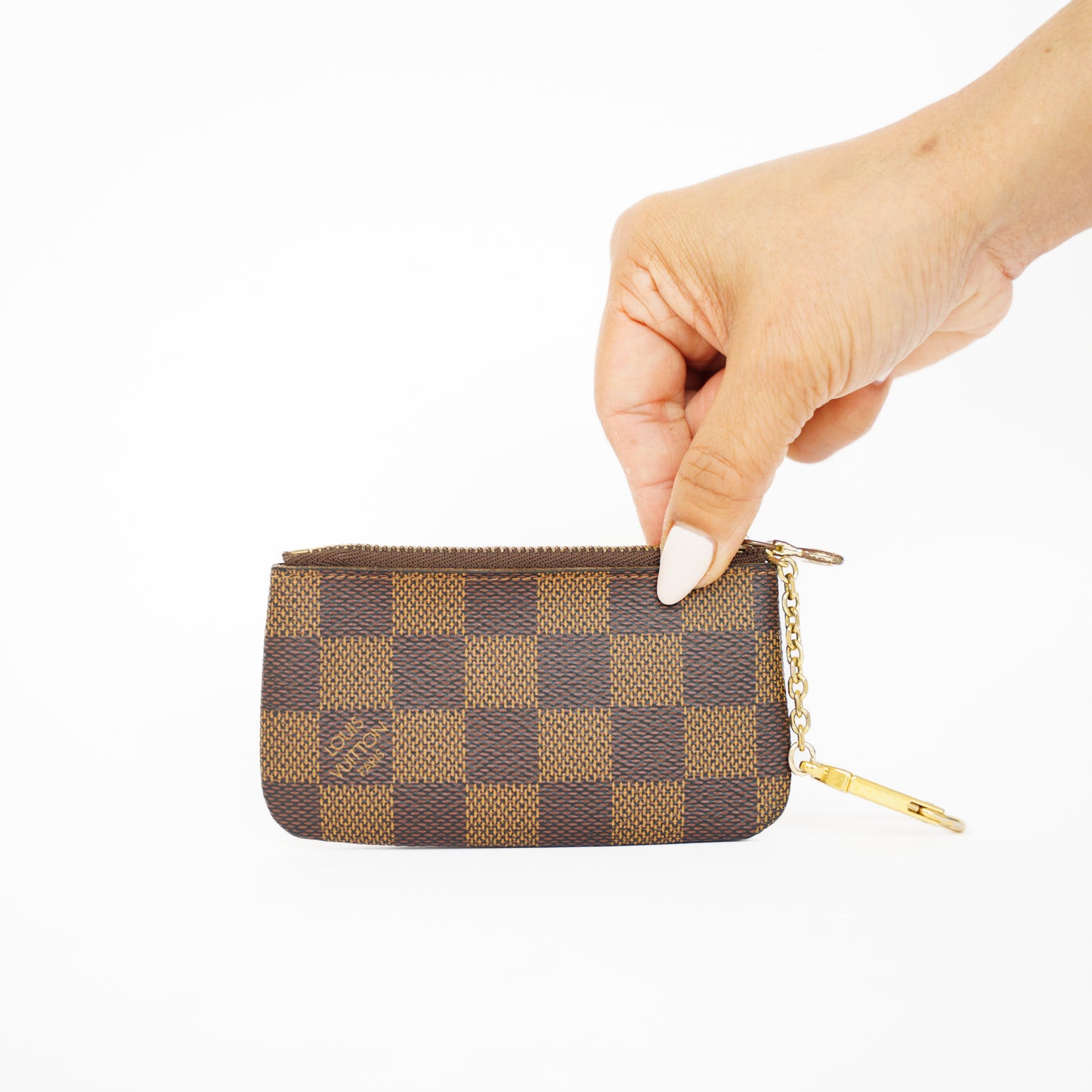 Louis Vuitton Key Cles Pouch in Damier Ebene 210525G10