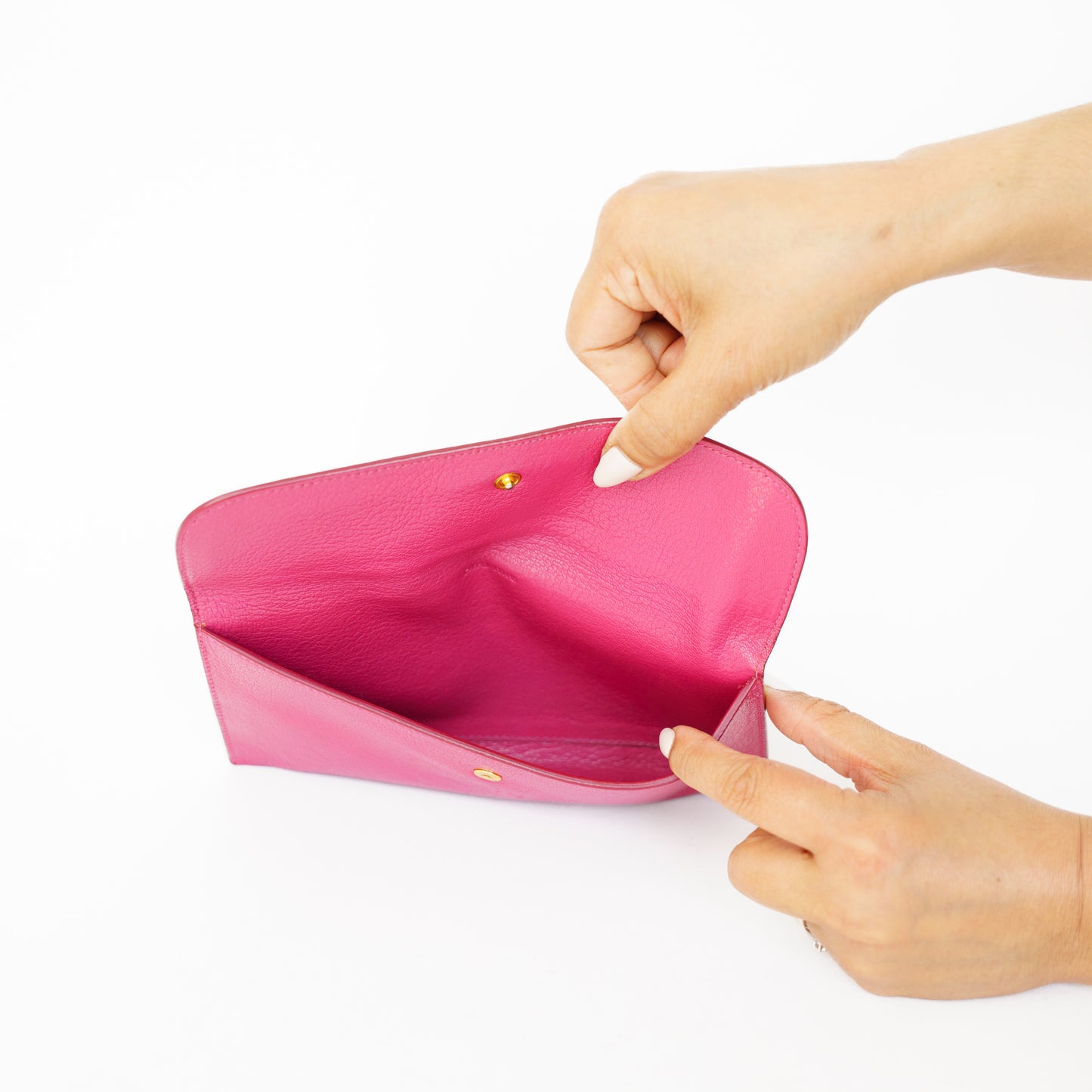 Miu Miu Pink and Red Bicolor Envelope Wallet 210526N02