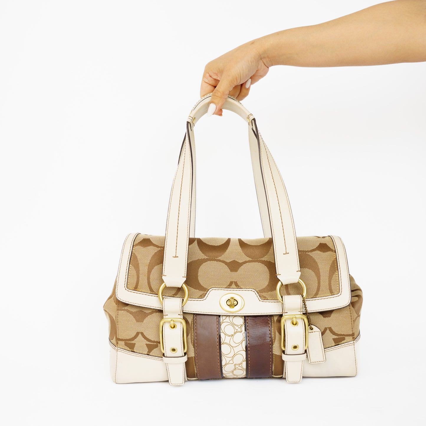 Coach Hamptons Signature Carryall Shoulder bag 210526E02