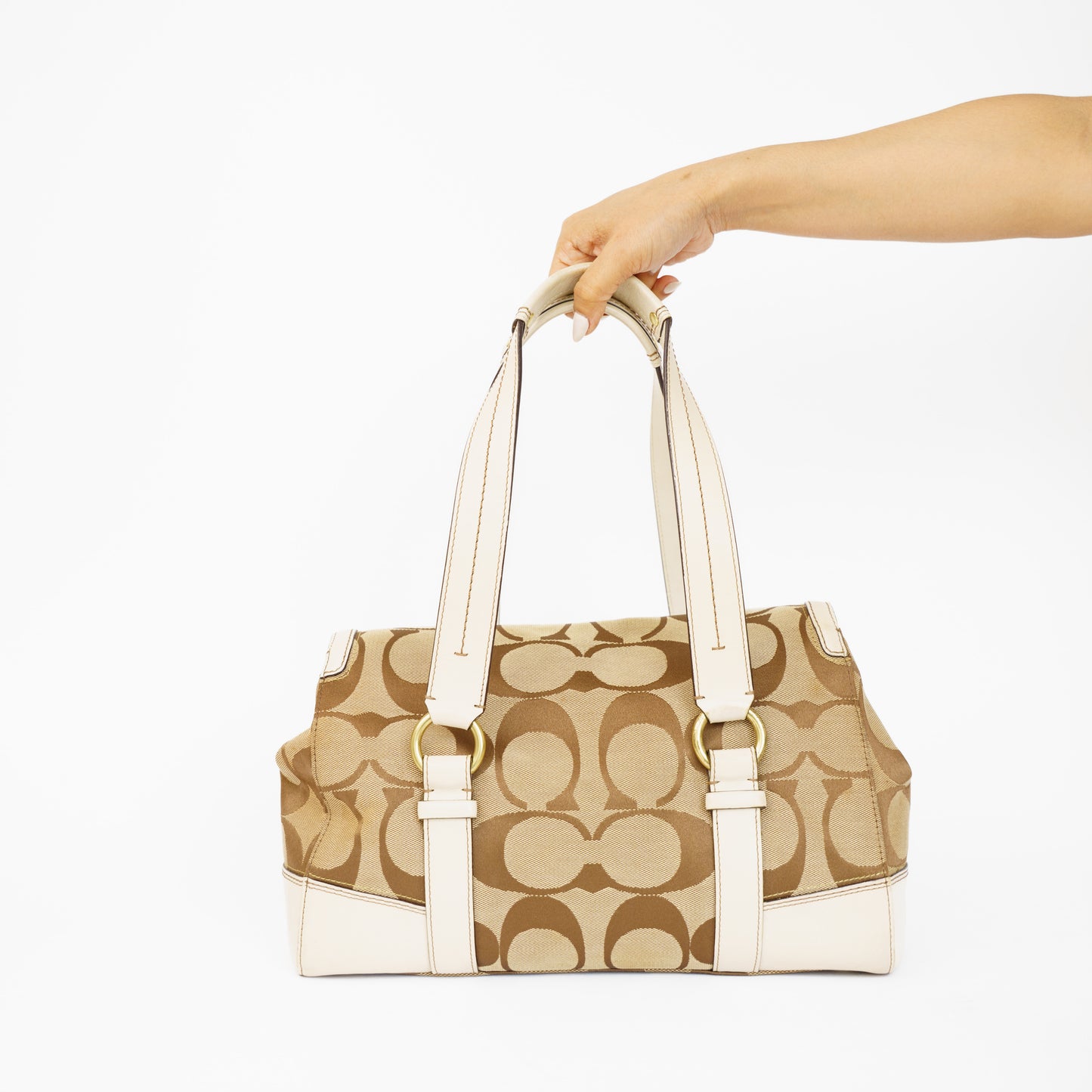 Coach Hamptons Signature Carryall Shoulder bag 210526E02