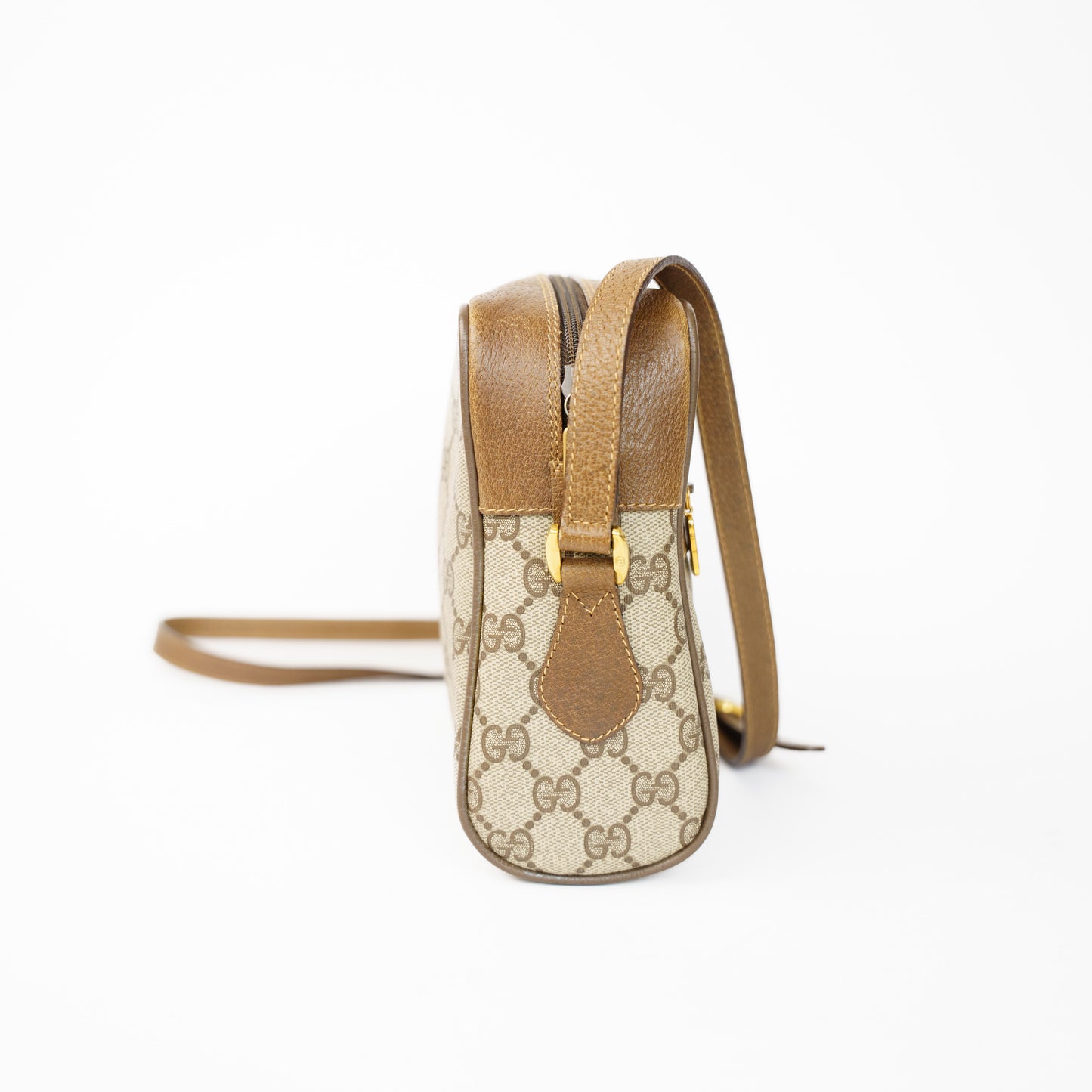 Gucci Beige GG Supreme Canvas Shoulder Crossbody Bag 210526A09
