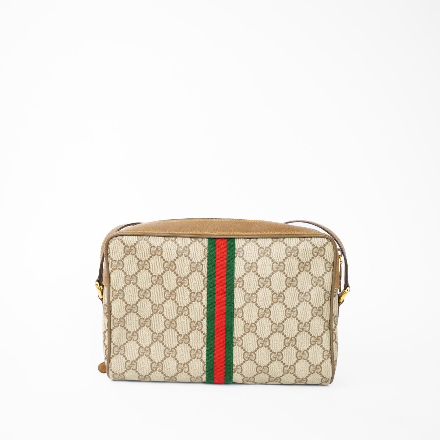 Gucci Beige GG Supreme Canvas Shoulder Crossbody Bag 210526A09