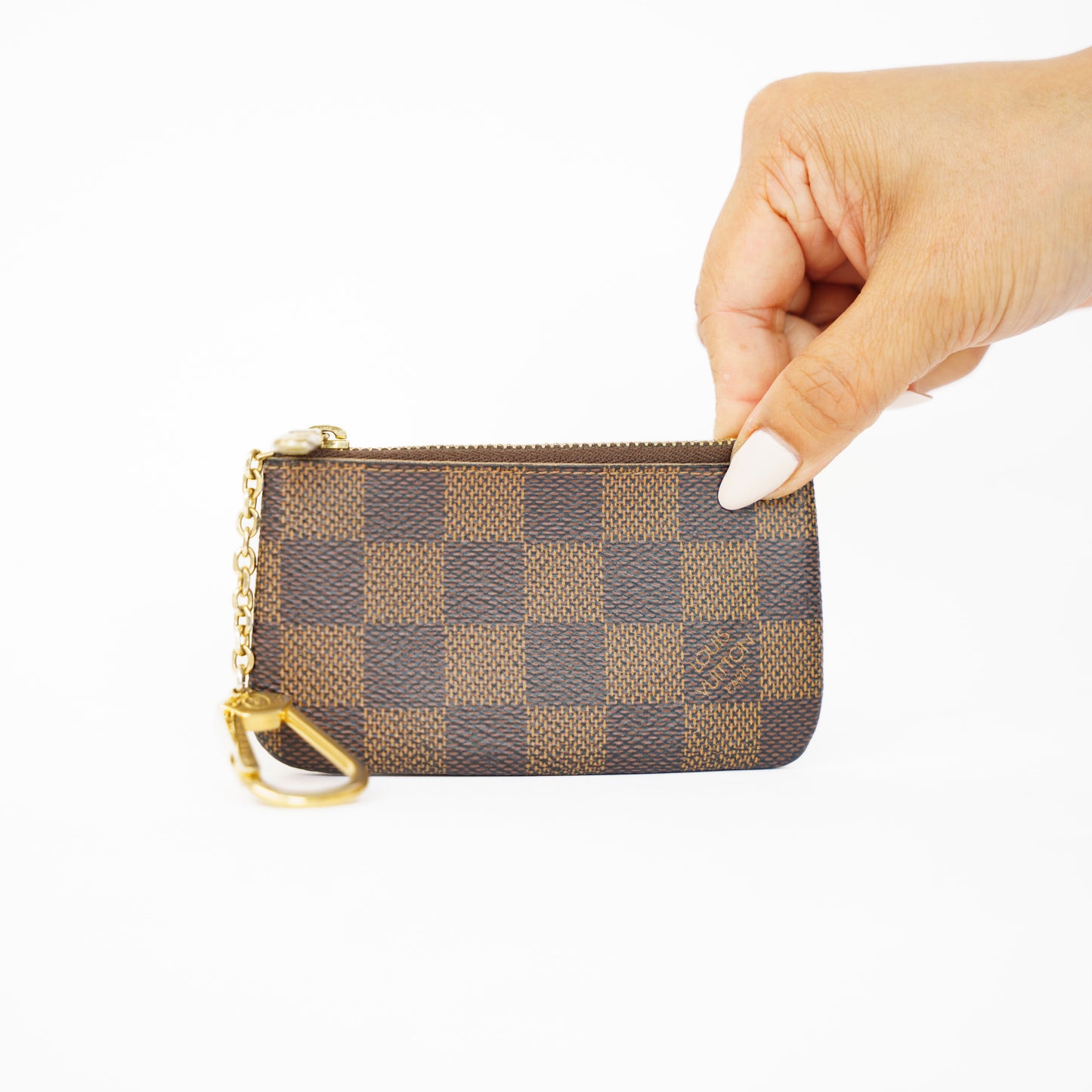 Louis Vuitton Key Cles Pouch in Damier Ebene 210526G02