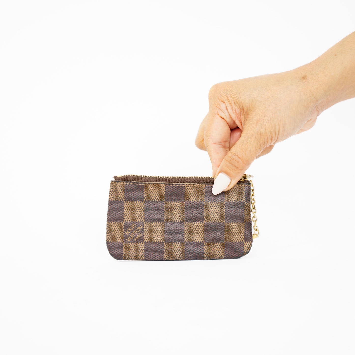 Louis Vuitton Key Cles Pouch in Damier Ebene 210526G02