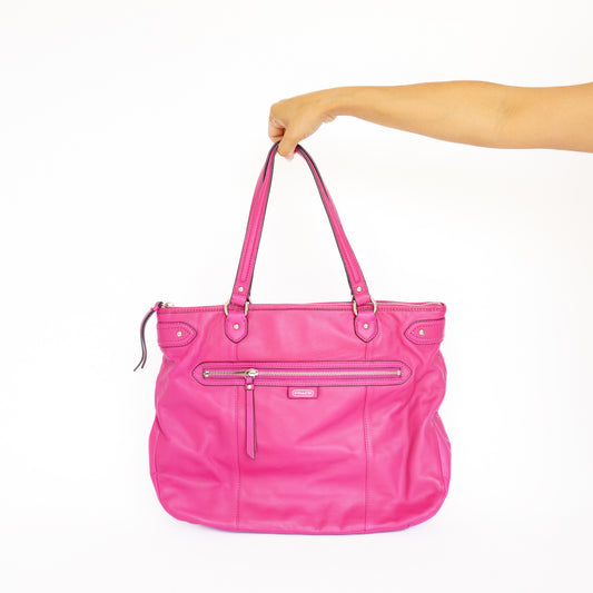 Coach Daisy Emma Leather Pink Tote Bag 210726Y09