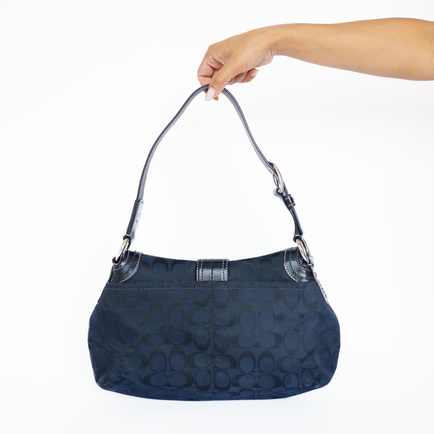 Coach Soho Signature Shoulder Bag in Black 290726A04