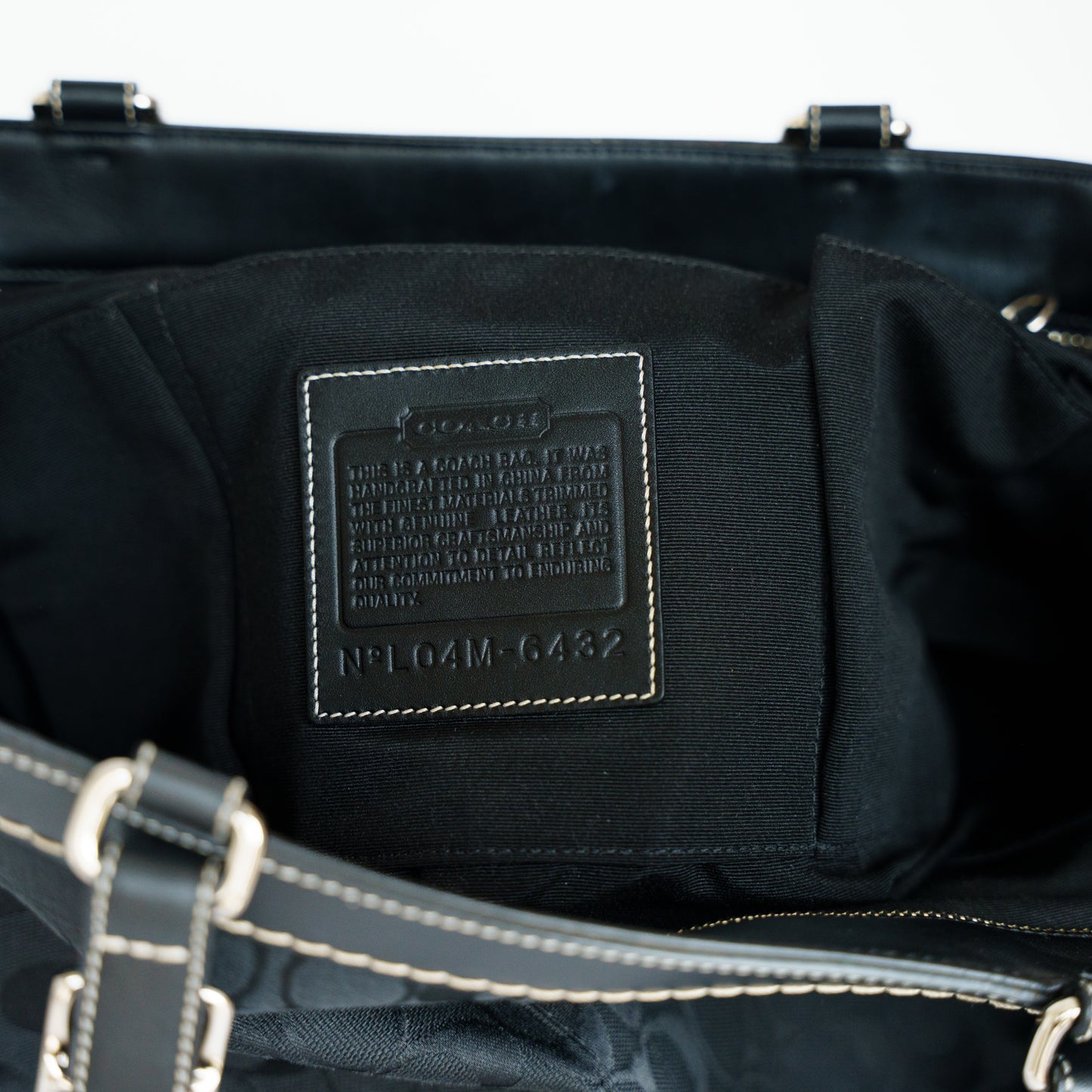 Coach Signature Tote Bag in Black 290726S03