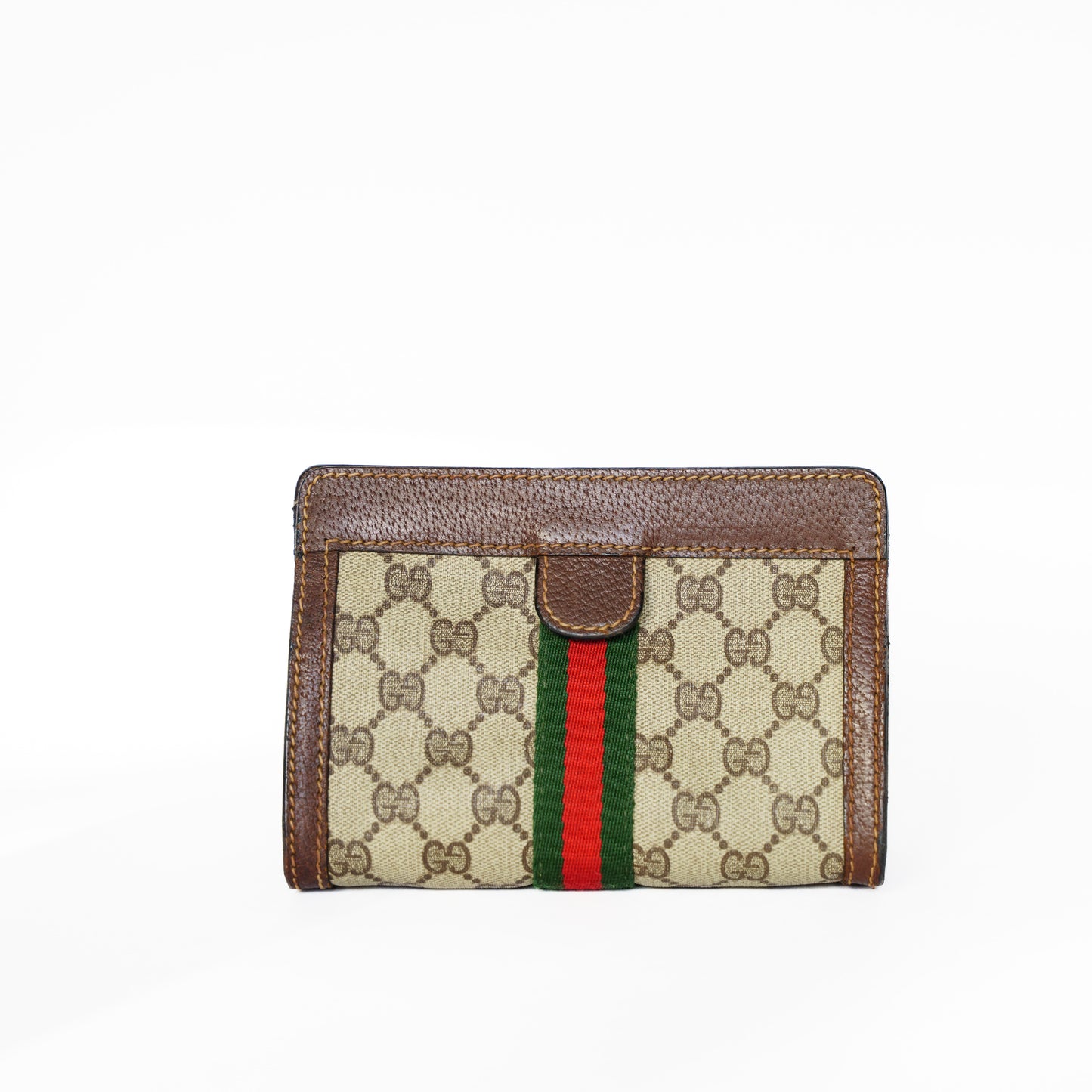 Gucci Vintage Small Make up Pouch Clutch Sherry Line