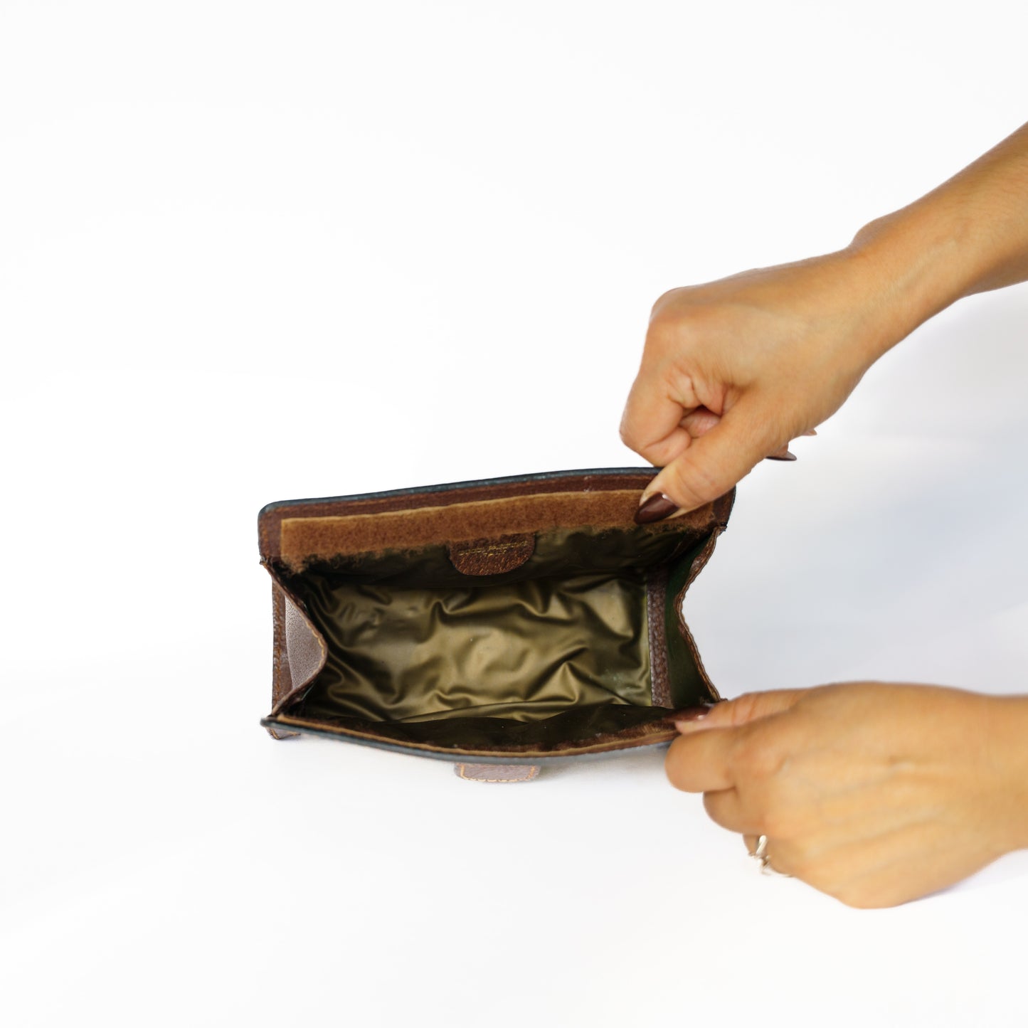 Gucci Vintage Small Make up Pouch Clutch Sherry Line