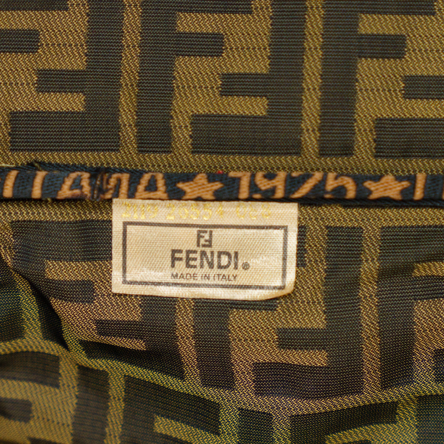 Fendi Brown Zucca Vanity Bag