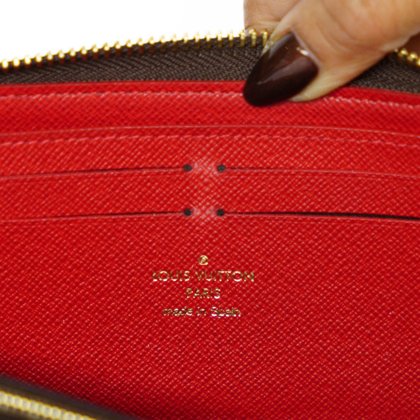 Louis Vuitton Clemence Wallet in Damier Ebene Canvas CA0159