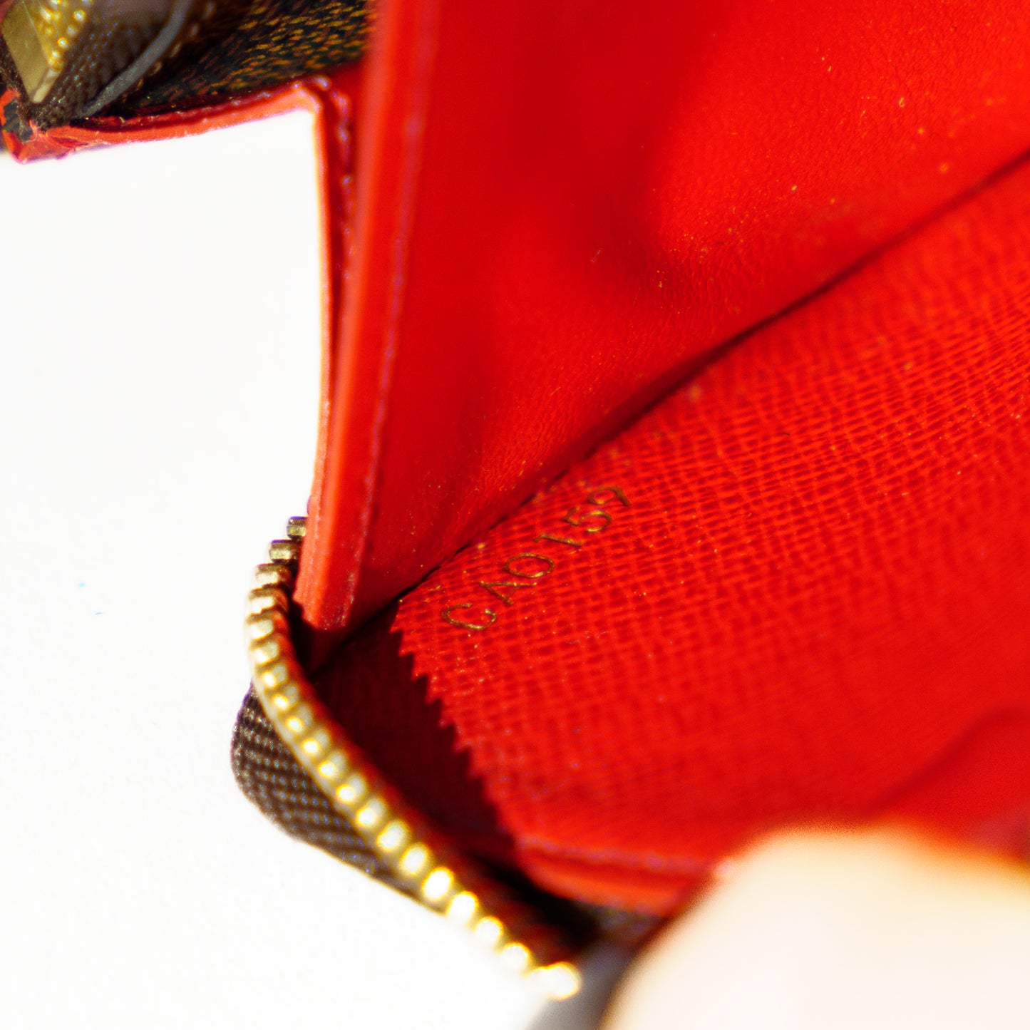 Louis Vuitton Clemence Wallet in Damier Ebene Canvas CA0159