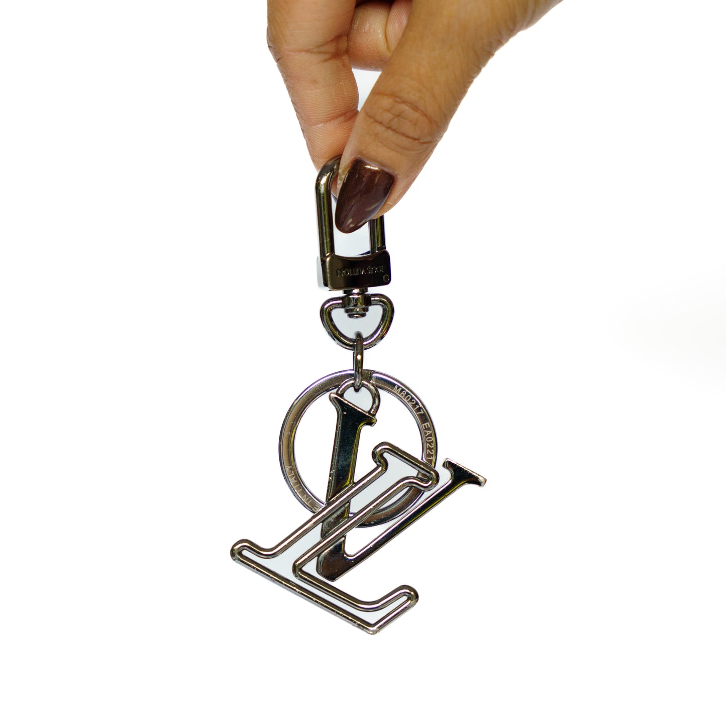 Louis Vuitton Bag Charm LV Initial in Gunmetal BC221025201