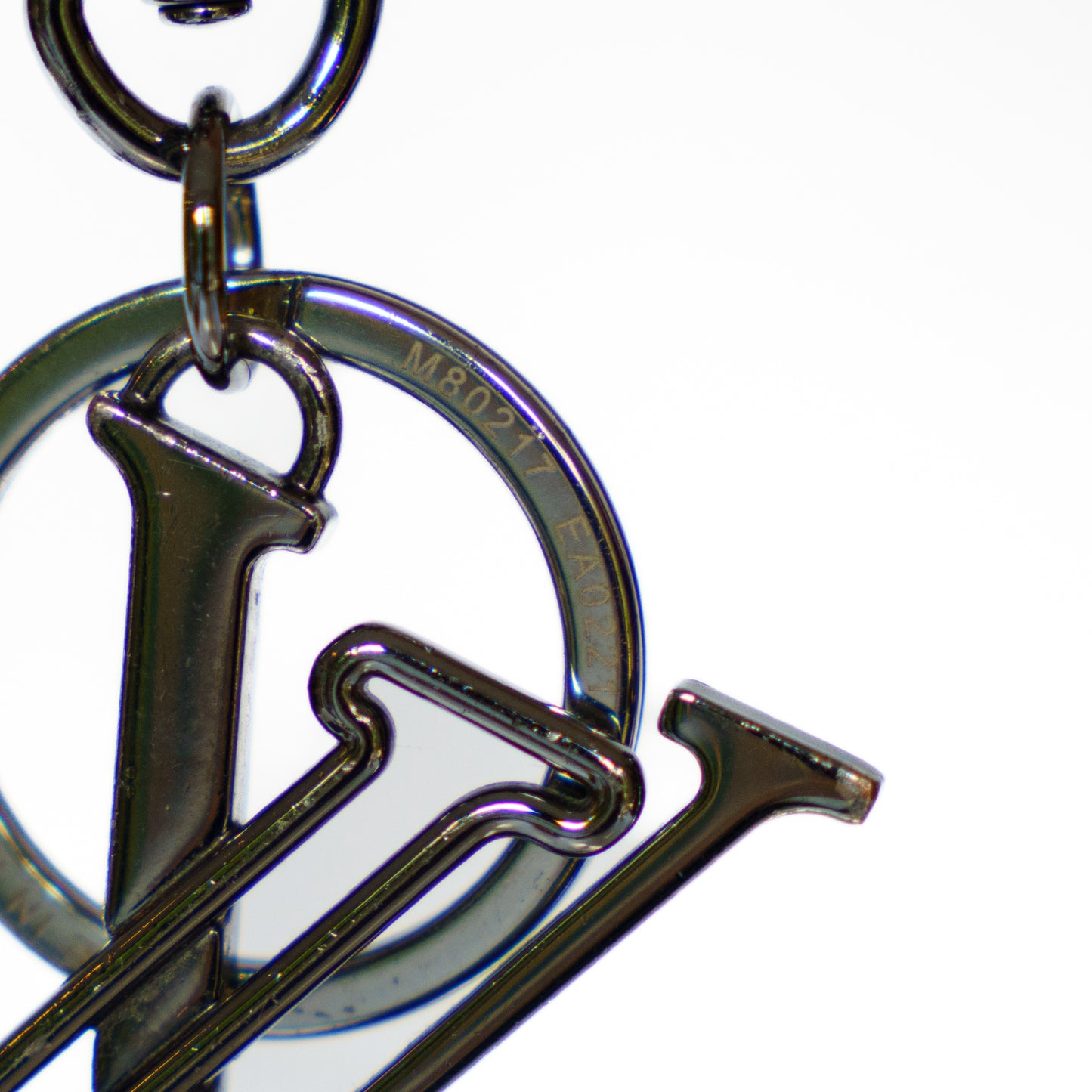 Louis Vuitton Bag Charm LV Initial in Gunmetal BC221025201