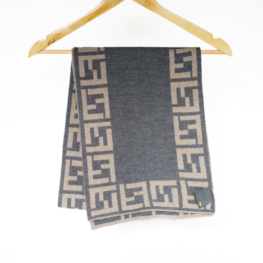 Fendi FF Jacquard Wool Scarf 102225B134