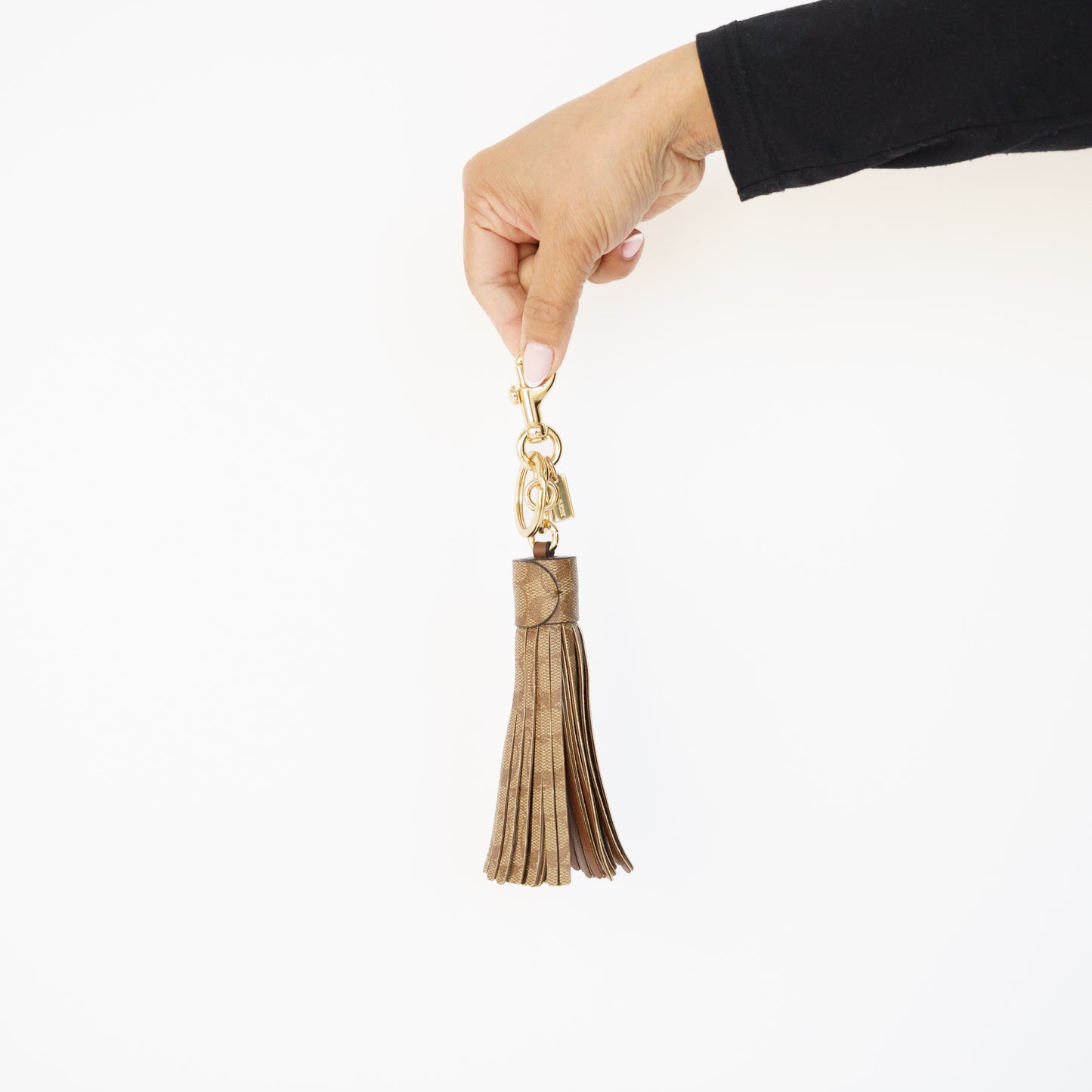 Coach Tassel Bag Charm In Signature Canvas 230426B16