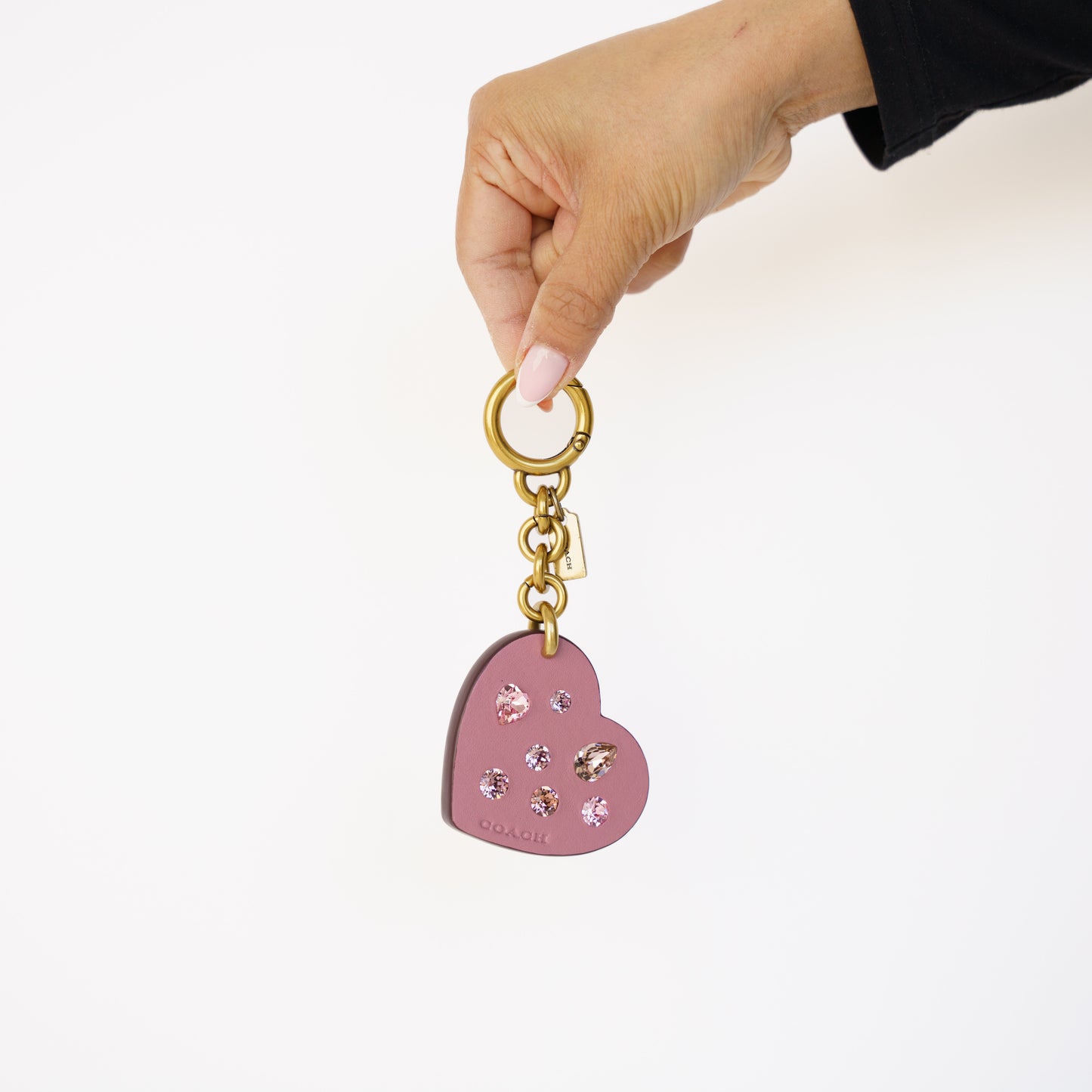 Coach Embellished Heart Bag Charm 230426B19