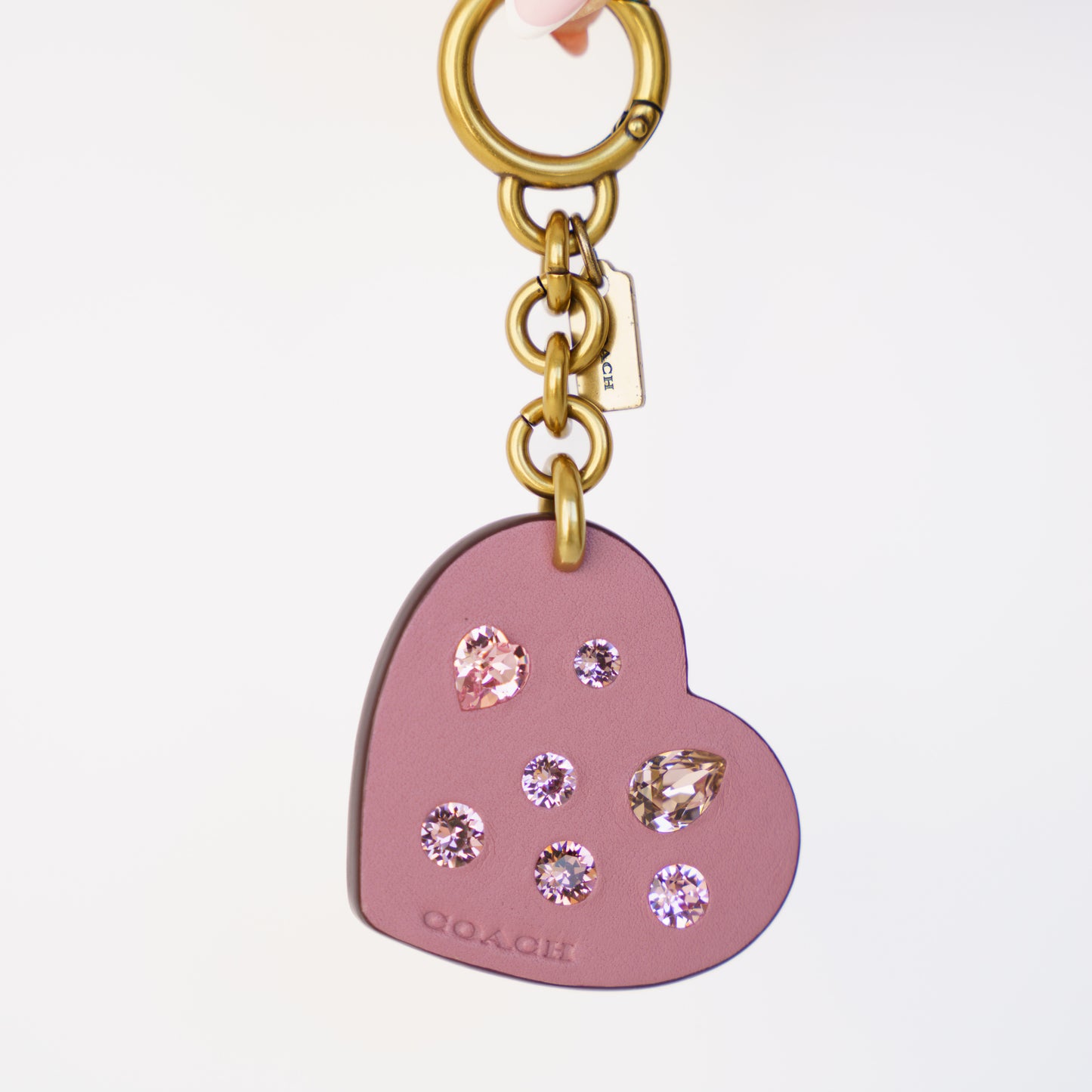 Coach Embellished Heart Bag Charm 230426B19