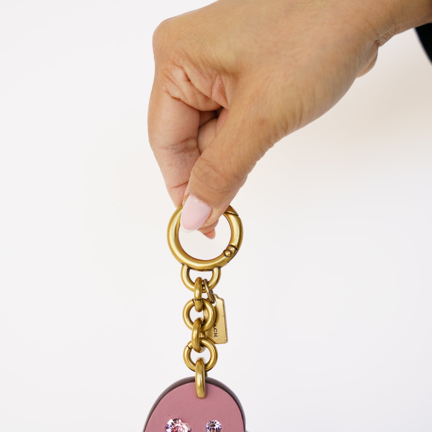 Coach Embellished Heart Bag Charm 230426B19