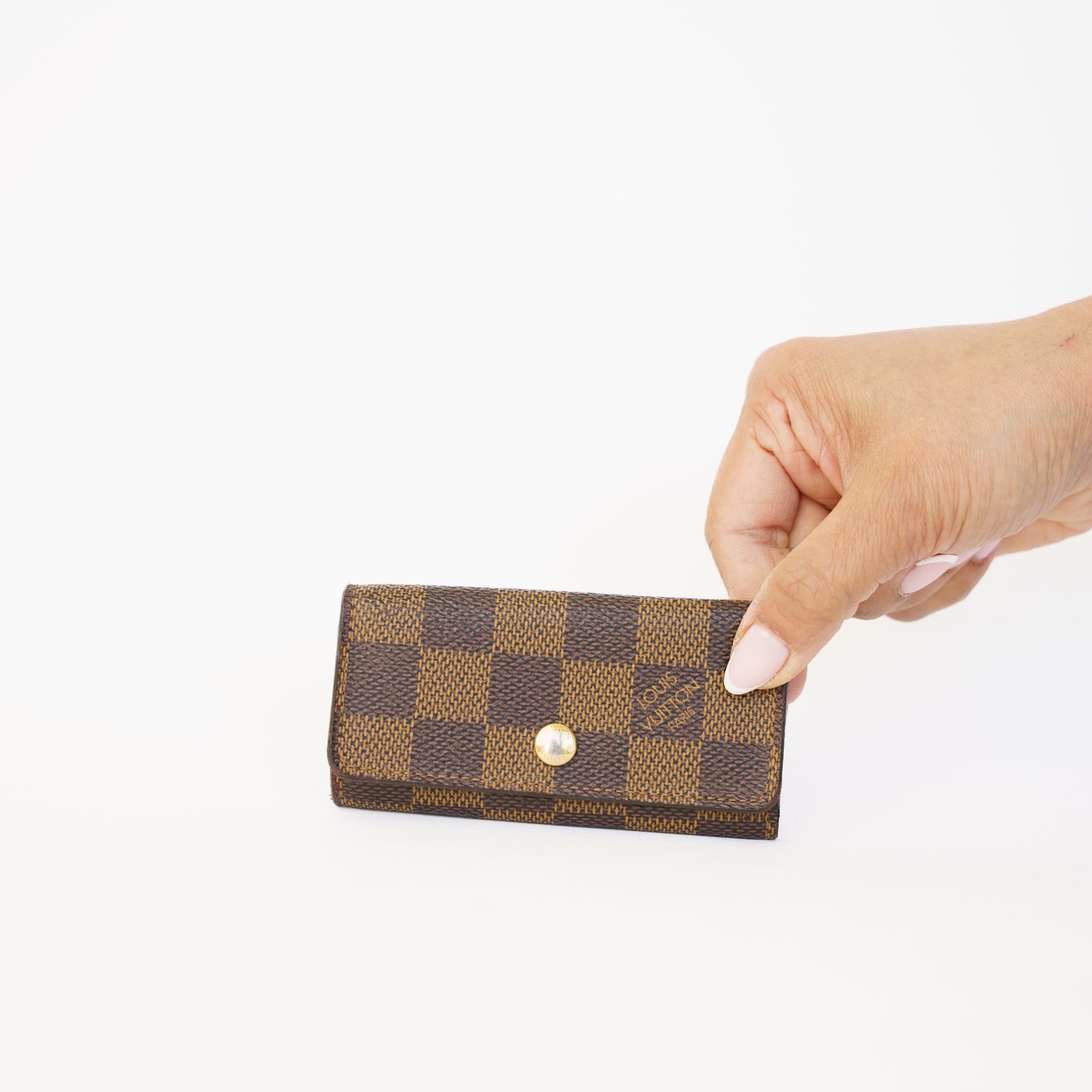 Louis Vuitton 4 Key Holder in Damier Ebene 230426A10