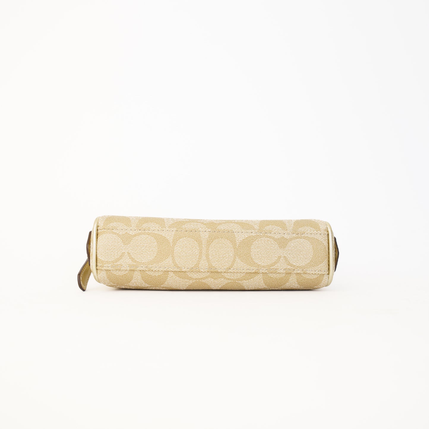 Coach Cosmetic Pouch Light Gold Leather Trim 230426A04