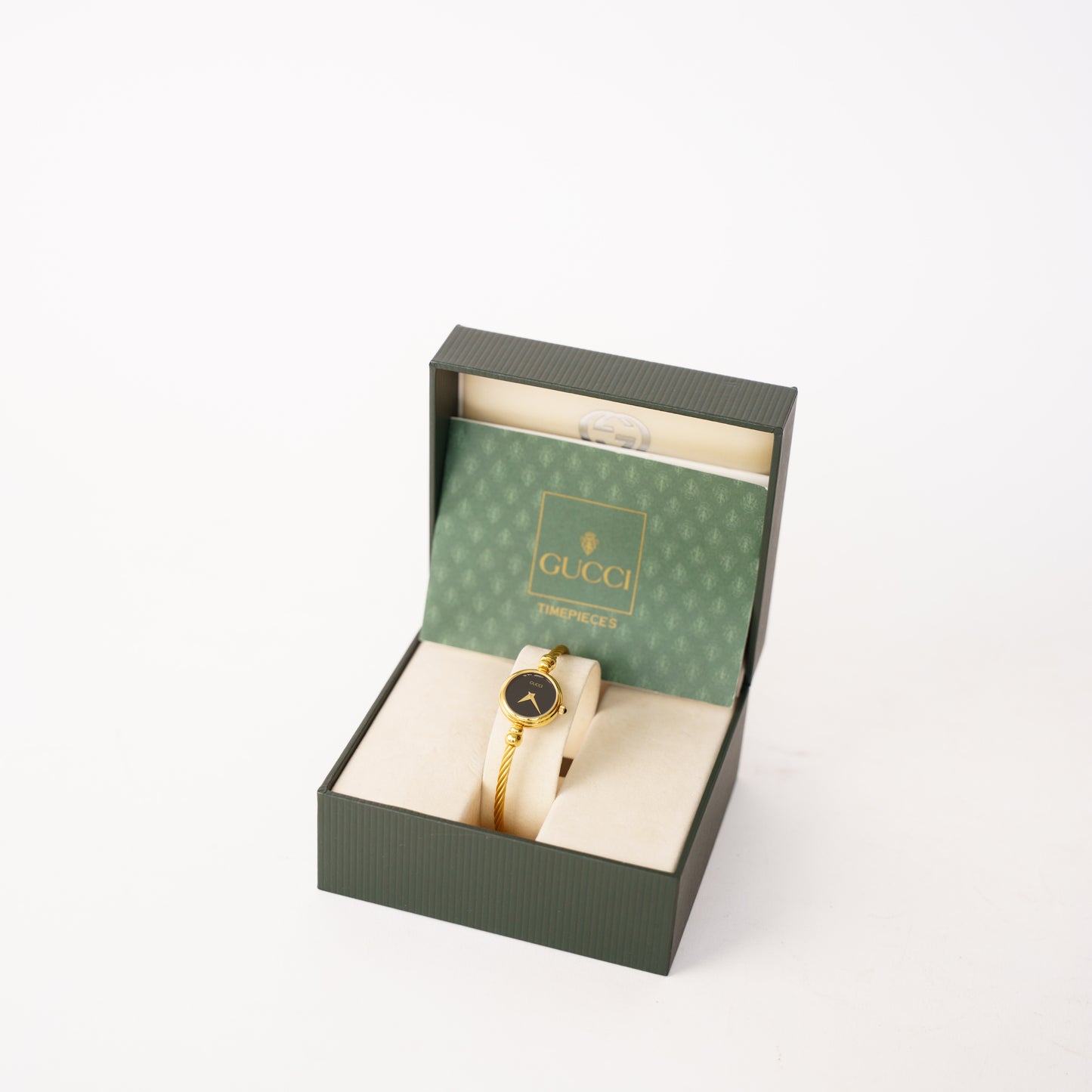Gucci Ladies Gold Plated Bangle Watch 2700.2.L 260226C05