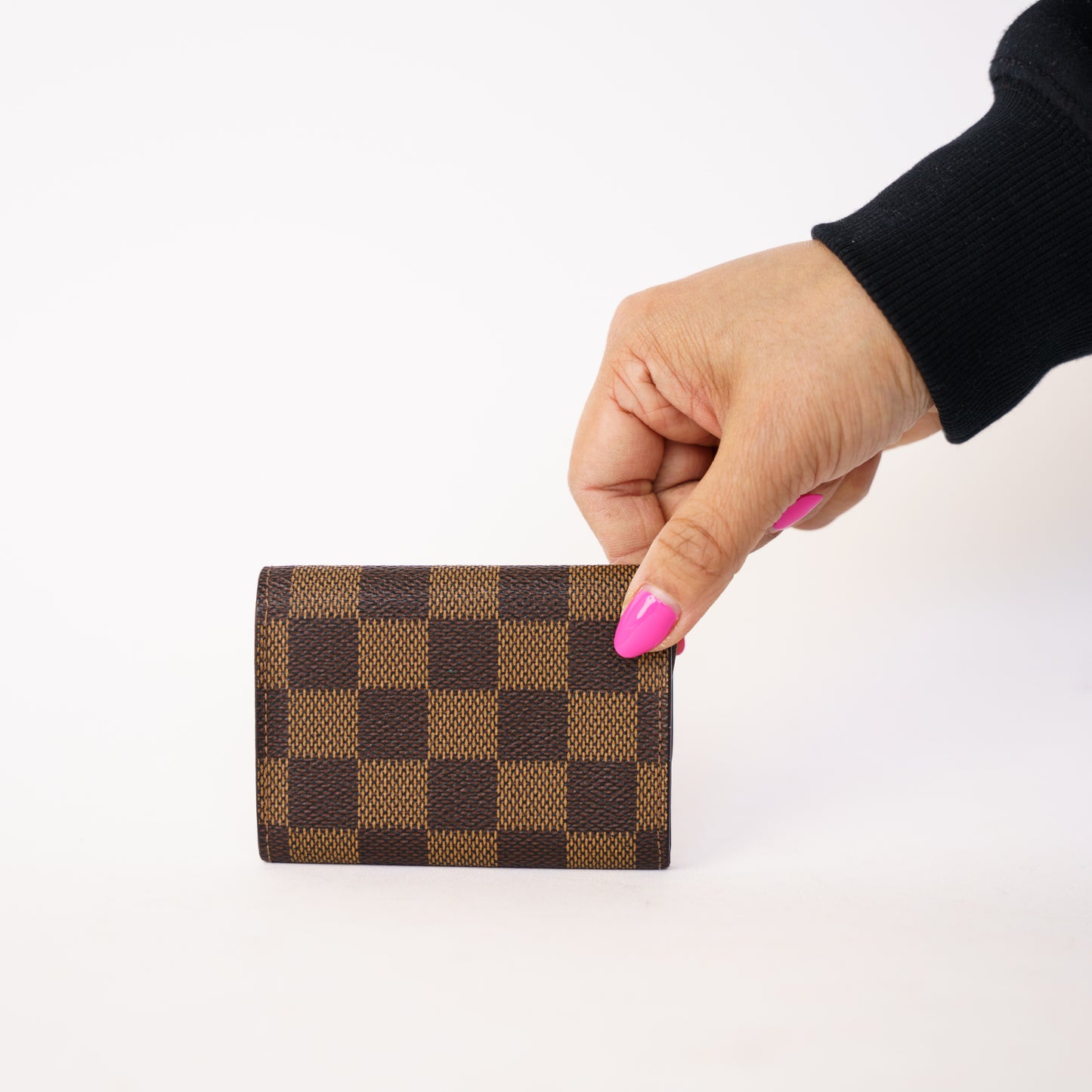 Louis Vuitton Porte Monnaie Plat Coin Case in Damier Ebene 260226P20
