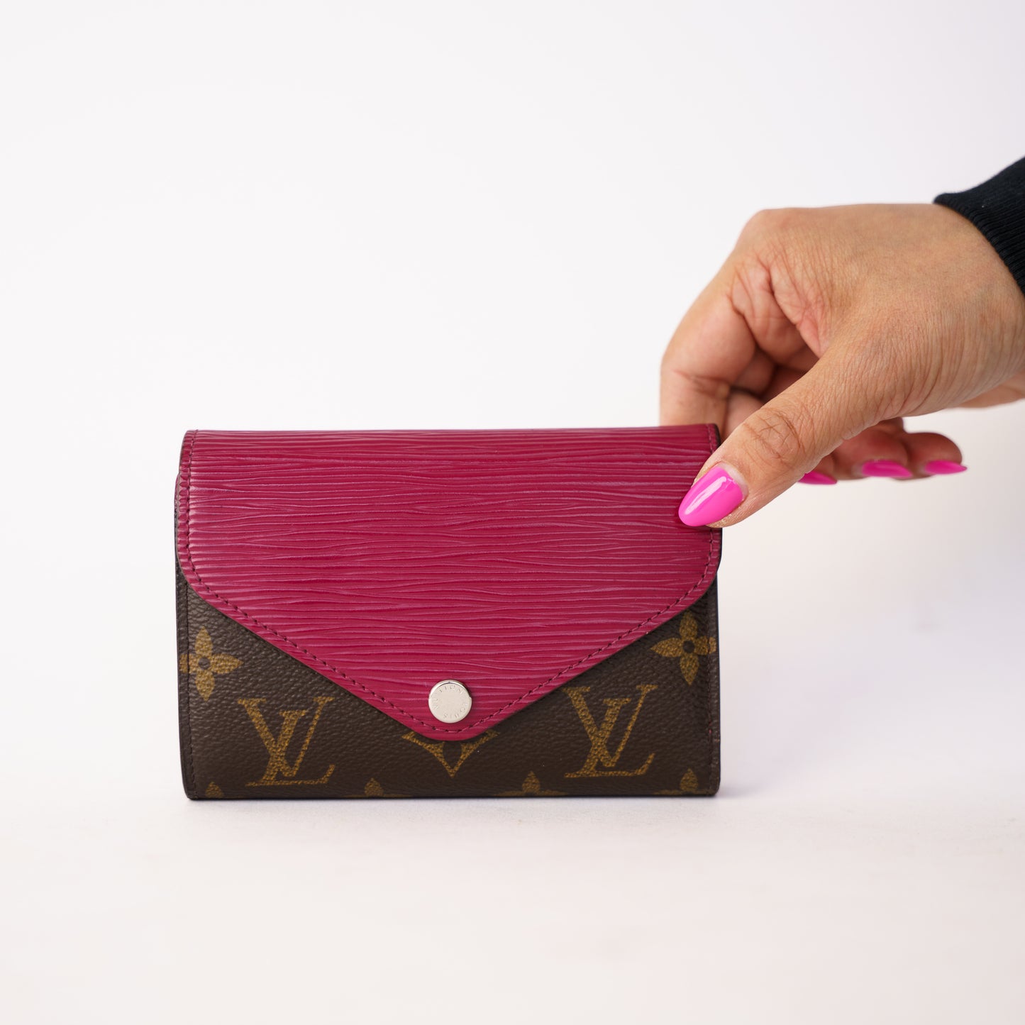 Louis Vuitton Marie Lou Compact Wallet in Monogram 999 Initials 260226G16