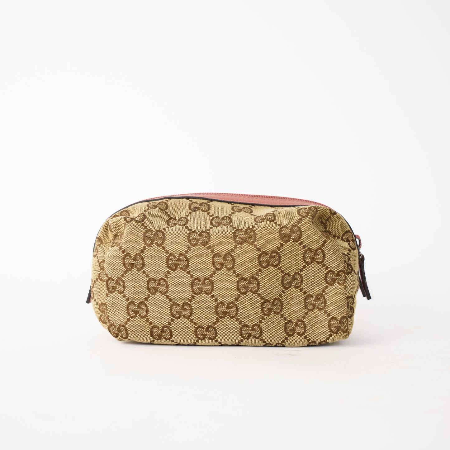 Gucci Cosmetic Pouch with Rose Pink Leather Trim 260226X15