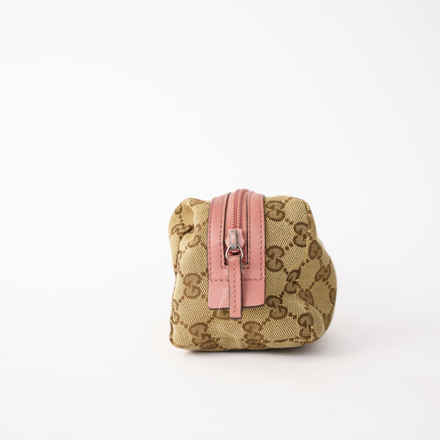 Gucci Cosmetic Pouch with Rose Pink Leather Trim 260226X15