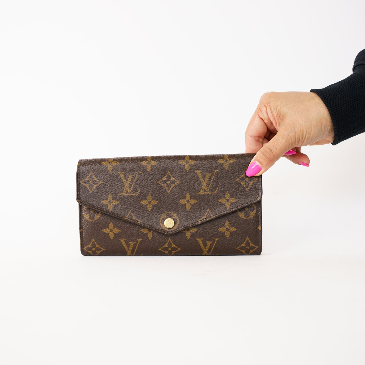 Louis Vuitton Sarah Wallet in Monogram with Rose Ballerine MI0280 260226P06