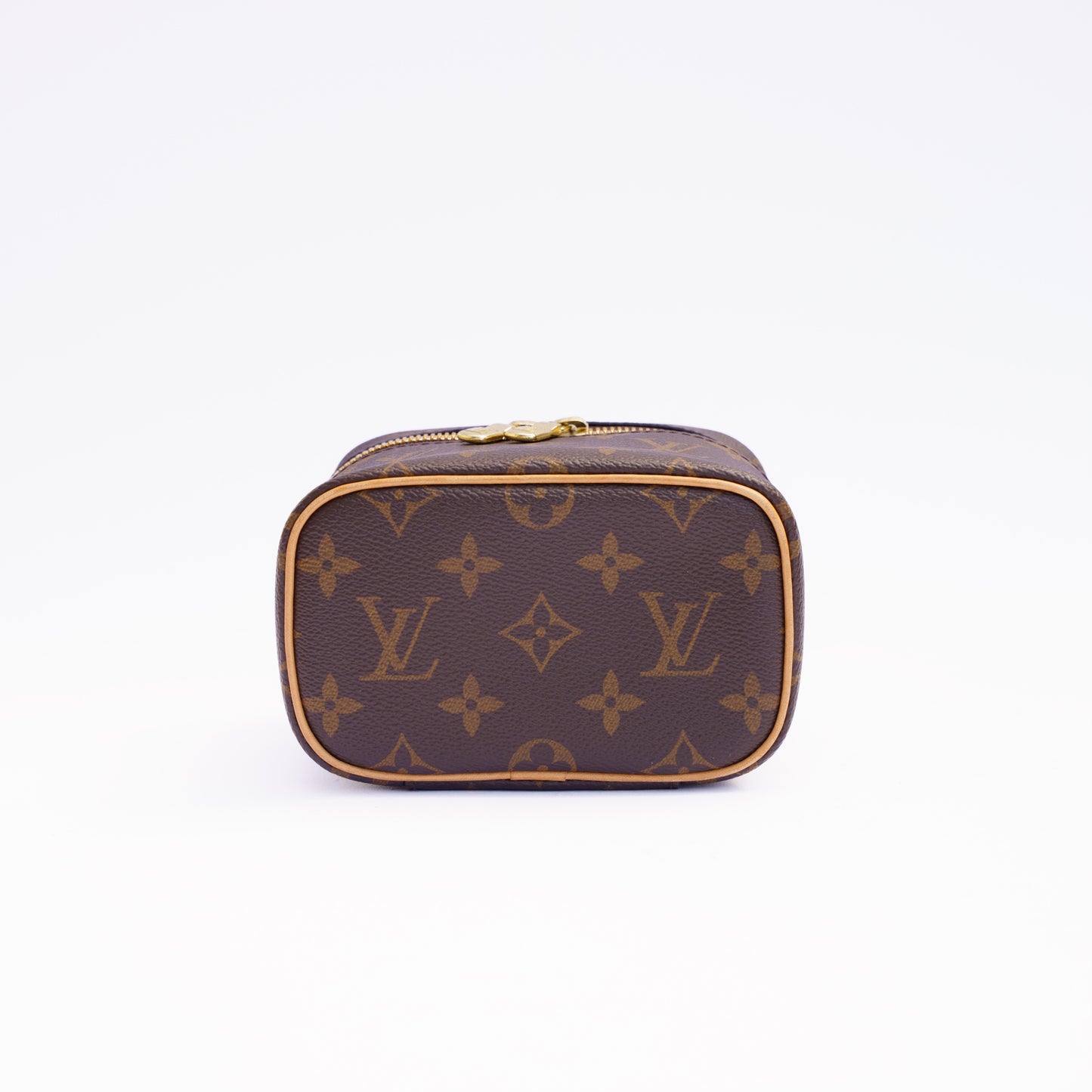 Louis Vuitton Nano Nice Monogram Canvas Cosmetic Makeup Bag 280526L13