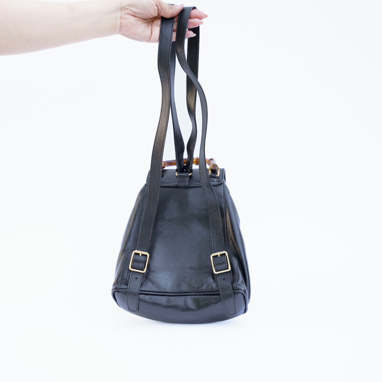 Gucci Bamboo Black Mini Backpack 280526L01