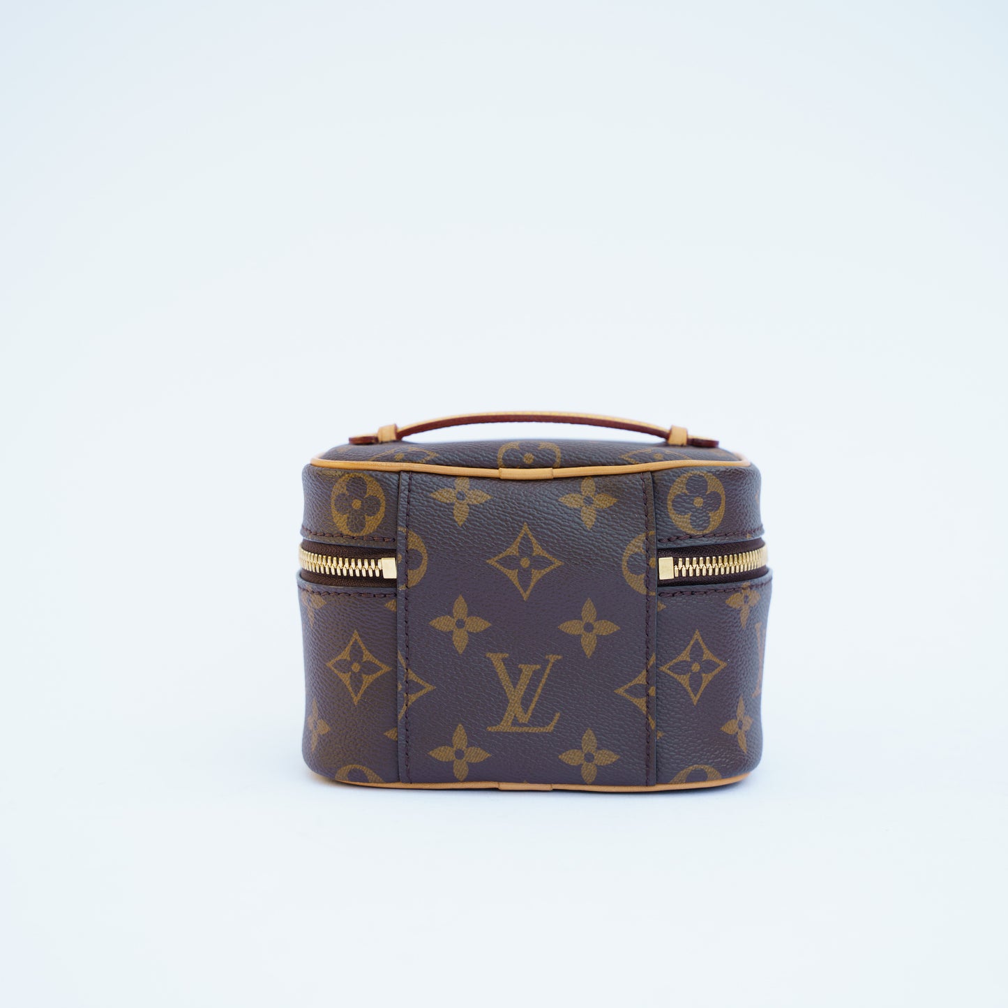 Louis Vuitton Nano Nice Monogram Canvas Cosmetic Makeup Bag 270526V22