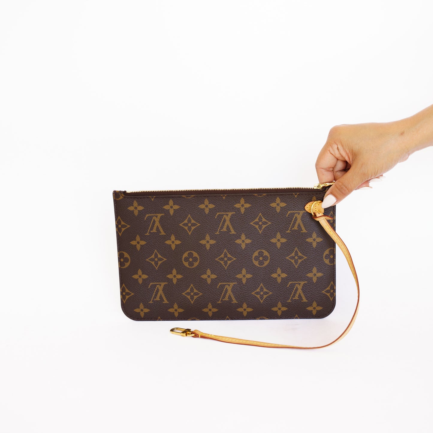 Louis Vuitton Neverfull Pouch in Beige Interior 280526S21