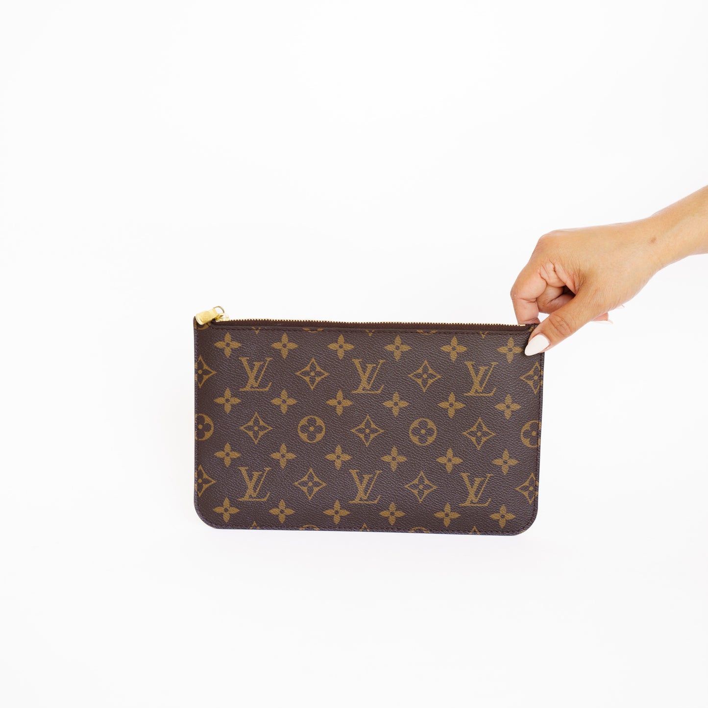 Louis Vuitton Neverfull Pouch in Beige Interior 280526S21