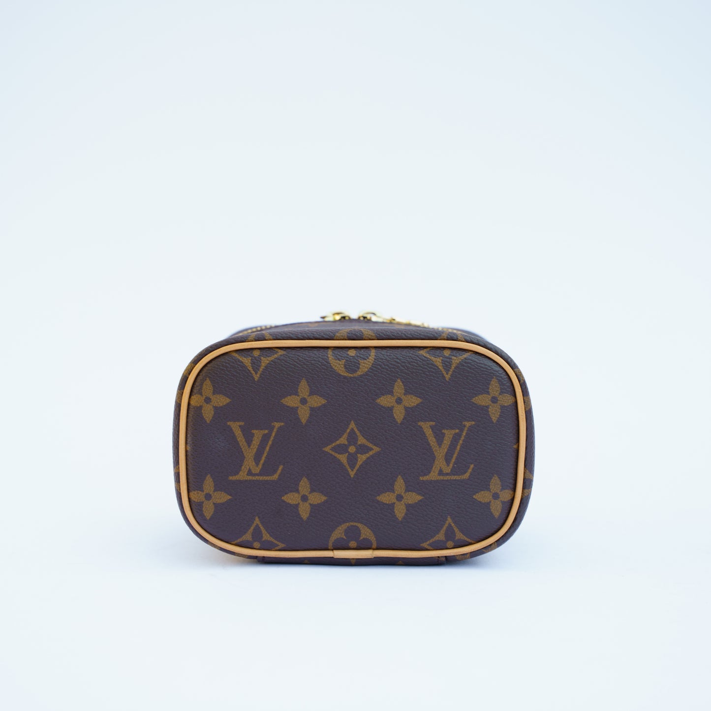 Louis Vuitton Nano Nice Monogram Canvas Cosmetic Makeup Bag 270526V22
