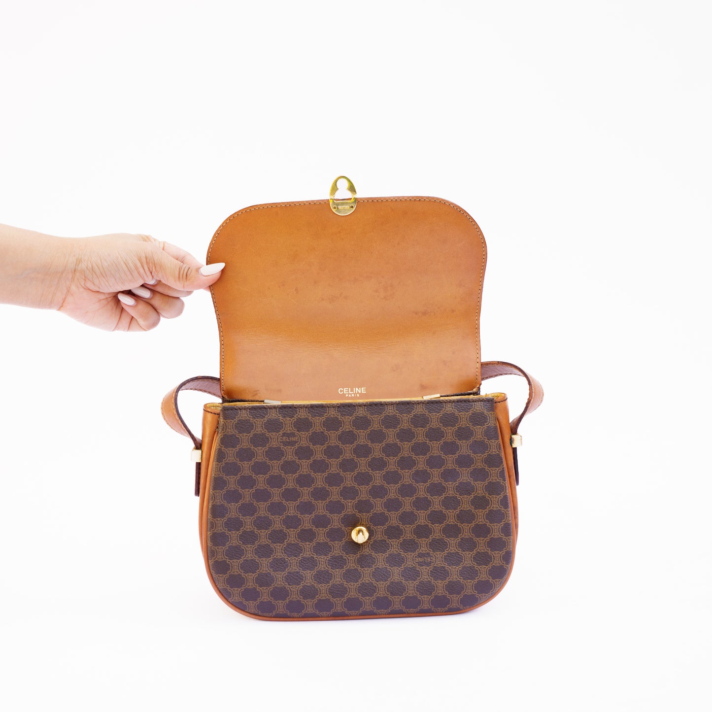 Celine Brown Macadam Crossbody 280526L08