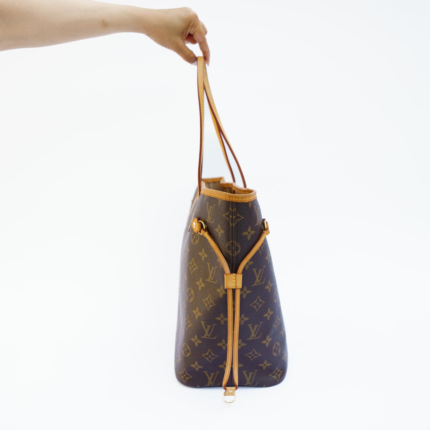 Louis Vuitton Neverfull MM Monogram Beige Interior