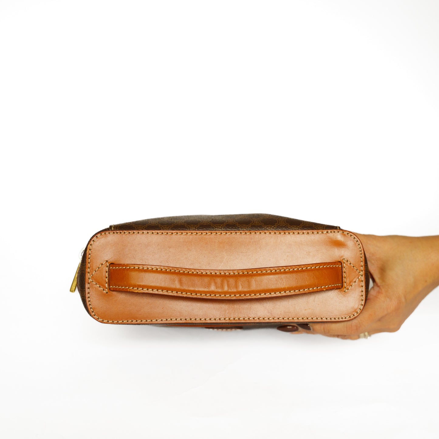 Celine Vanity Bag in Brown Macadam